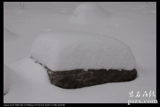 实拍风雪石城
