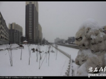 实拍风雪石城